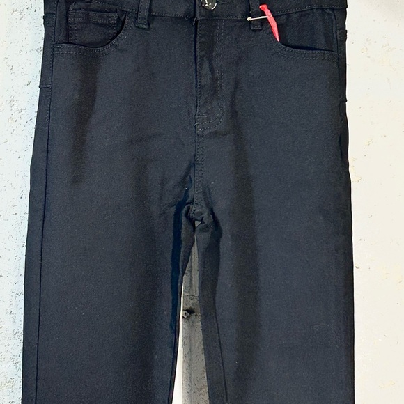 #075 Sz 1 SWANK Black Skinny Pants - Picture 1 of 6